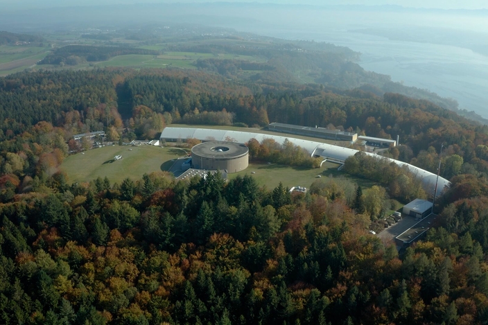 Vue d'une usine de production d'eau potable en Allemagne