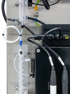 Chambre de passage avec électrode de pH séparée