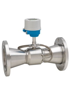 Photo du débitmètre Proline Prosonic Flow E 100 pour la mesure de l'eau déminéralisée dans les utilités