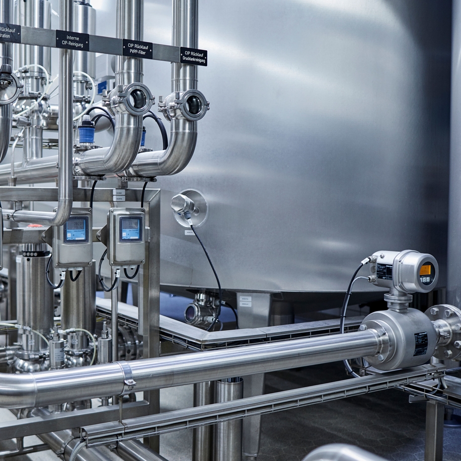 Processus de nettoyage en place avec des instruments de mesure en ligne