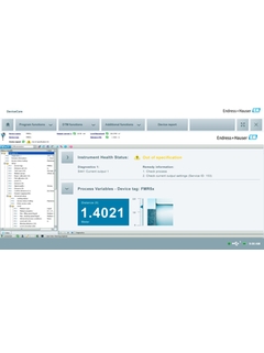 DeviceCare - DTM dashboard: DTM (Device Type Manager) integrated in DeviceCare