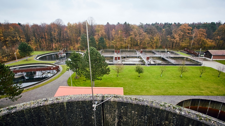 Station d'épuration de la ville de Stadtlohn, Rhénanie-du-Nord-Westphalie