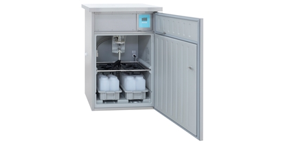Le RPS20B est un préleveur automatique avec pompe à membrane pour les stations d'épuration, les réseaux d'assainissement, etc.