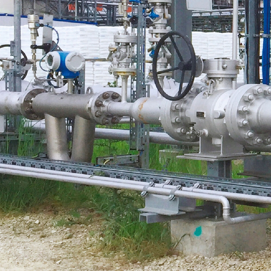 Débitmètre à effet Coriolis dans une conduite