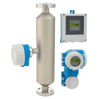 Photo du débitmètre Coriolis Proline Promass I 500 / 8I5B avec différents transmetteurs séparés