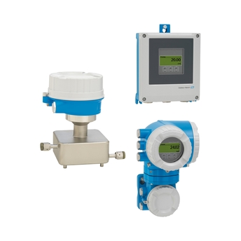 Photo du débitmètre Coriolis Proline Cubemass C 500 / 8C5B avec différents transmetteurs séparés