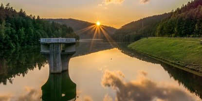 Photo du réservoir d'eau à Marbach (Allemagne)