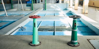 Usine de production d'eau potable à Belfort, France