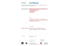 Certificat sécurité de l'information ISO 27001