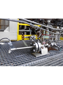Photo sonde bridée Raman Rxn-40 installée dans une usine