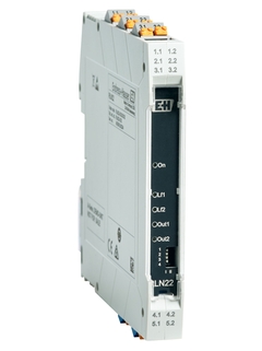 Amplificateur séparateur RLN22 à 1 ou 2 voies, 24 V DC avec sortie relais pour systèmes jusqu'à SIL 2