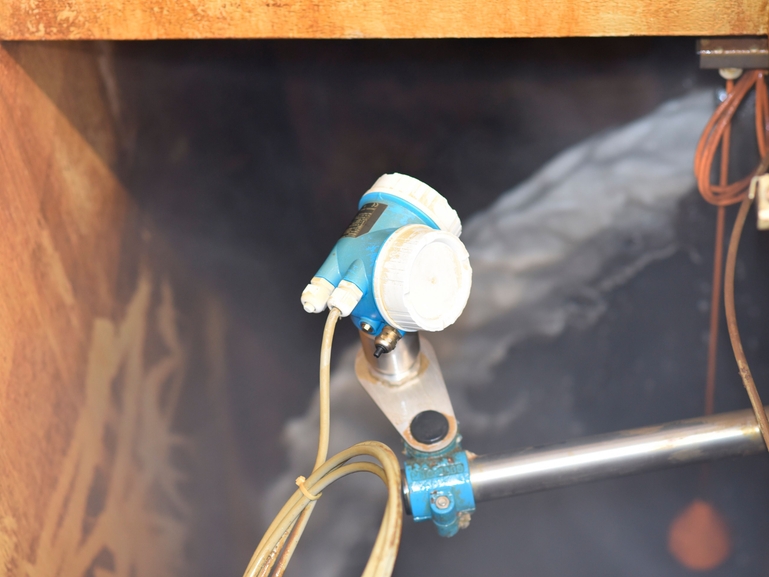 Micropilot FMR60 installed in centrate shaft