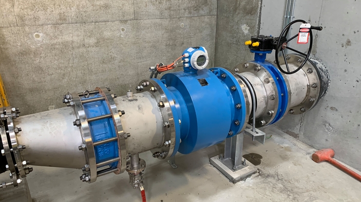 Proline Promag W with 0 x DN full bore design installed at a customer site