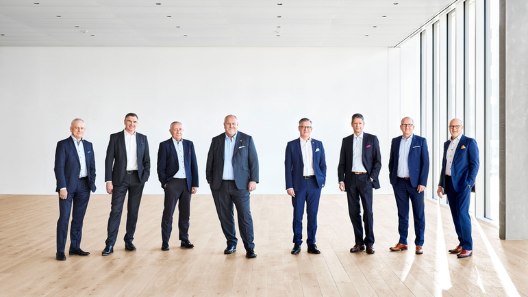 The members of the Endress+Hauser Executive Board.
